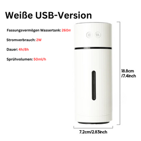 Drehbarer Mini Luftbefeuchter mit Licht