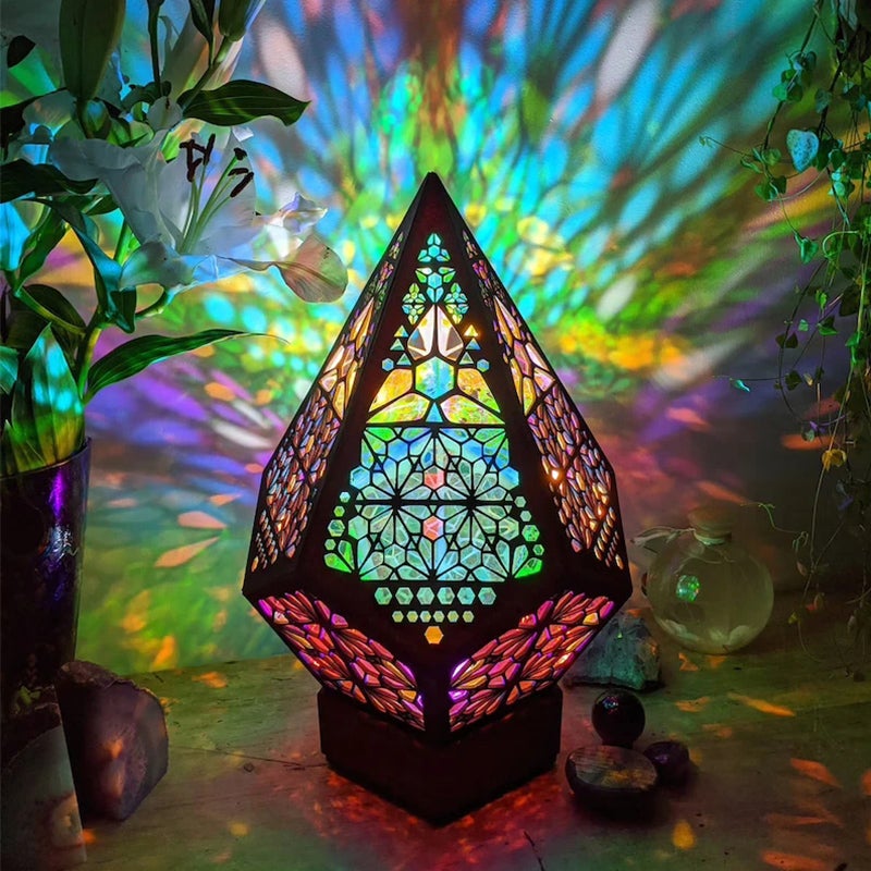 Boho sterprojector vloerlamp