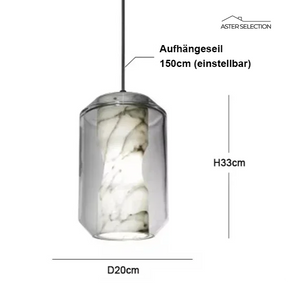 Luxuriöse LED Glas-Hängeleuchte