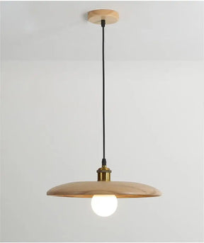 Houten plafondlamp