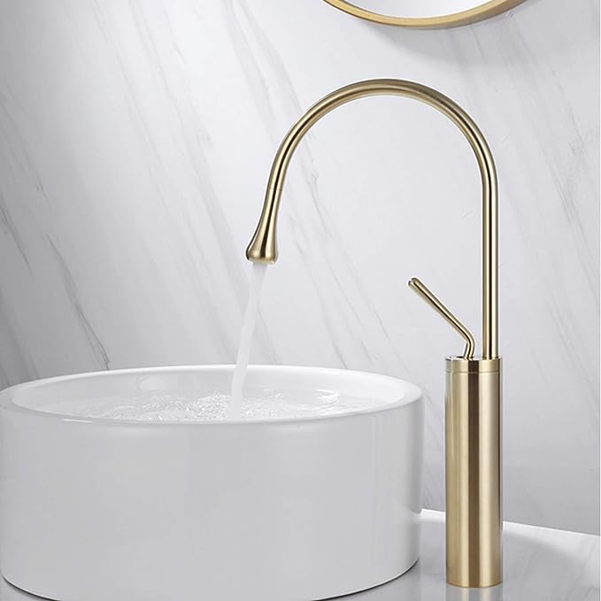 Eleganter Wasserfall-Wasserhahn im Tropfen-Design