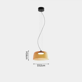 Farbglas LED Pendelleuchte