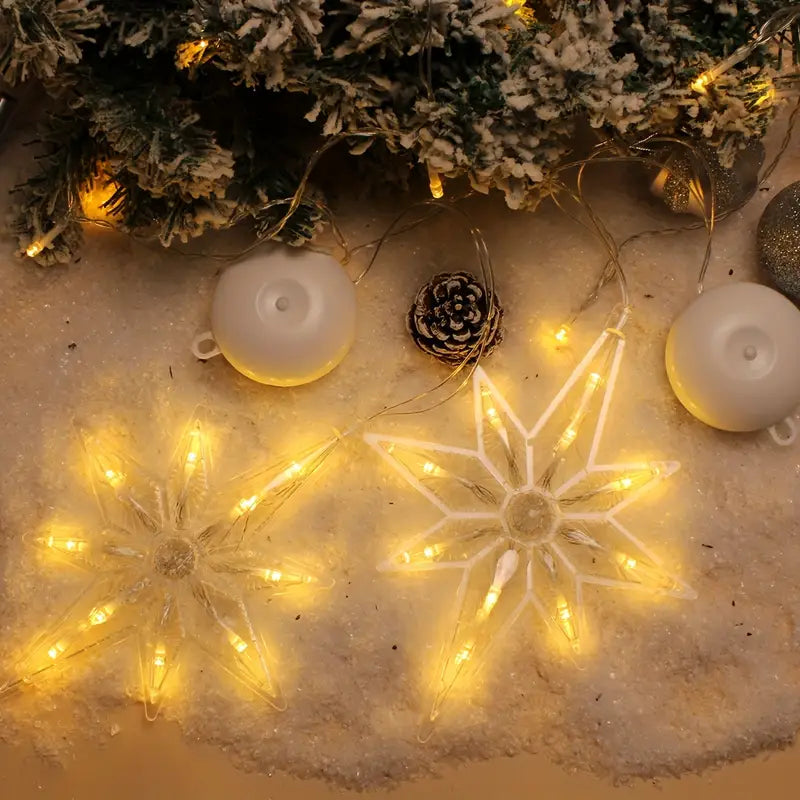 Weihnachts Polaris Saugnapf Lichterkette für Weihnachten & Fensterdeko