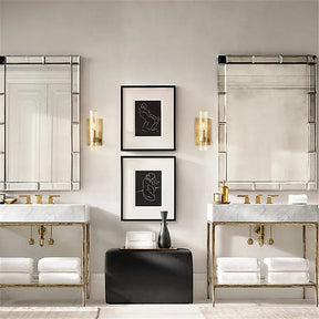 Black designer wall light
