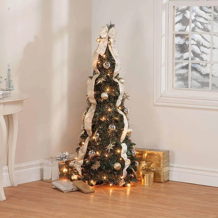 Festliche Faltdeko für Weihnachtsbaum