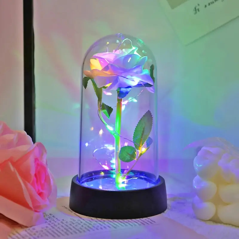 Weihnachts Rose LED Nachttischlampe