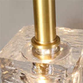 Stilvolle  Messing -Kristalllampe