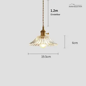 Glas E27 Pendelleuchte