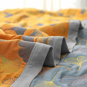 Ginkgo-Blatt Reversible Baumwollquilt