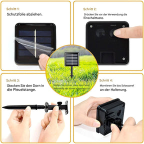 LED solar light chain – atmospheric outdoor lighting 