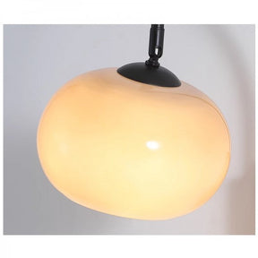 Orbite wandlamp in Kaki glas met Houten Accent