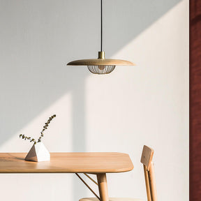 Hanglamp in houtlook