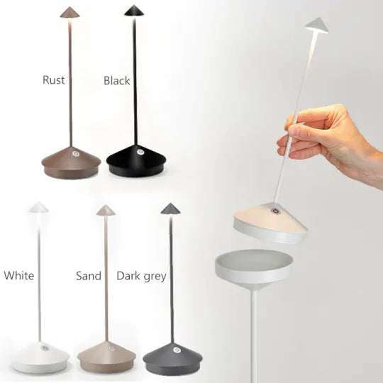 Minimalistische draadloze LED-tafellamp