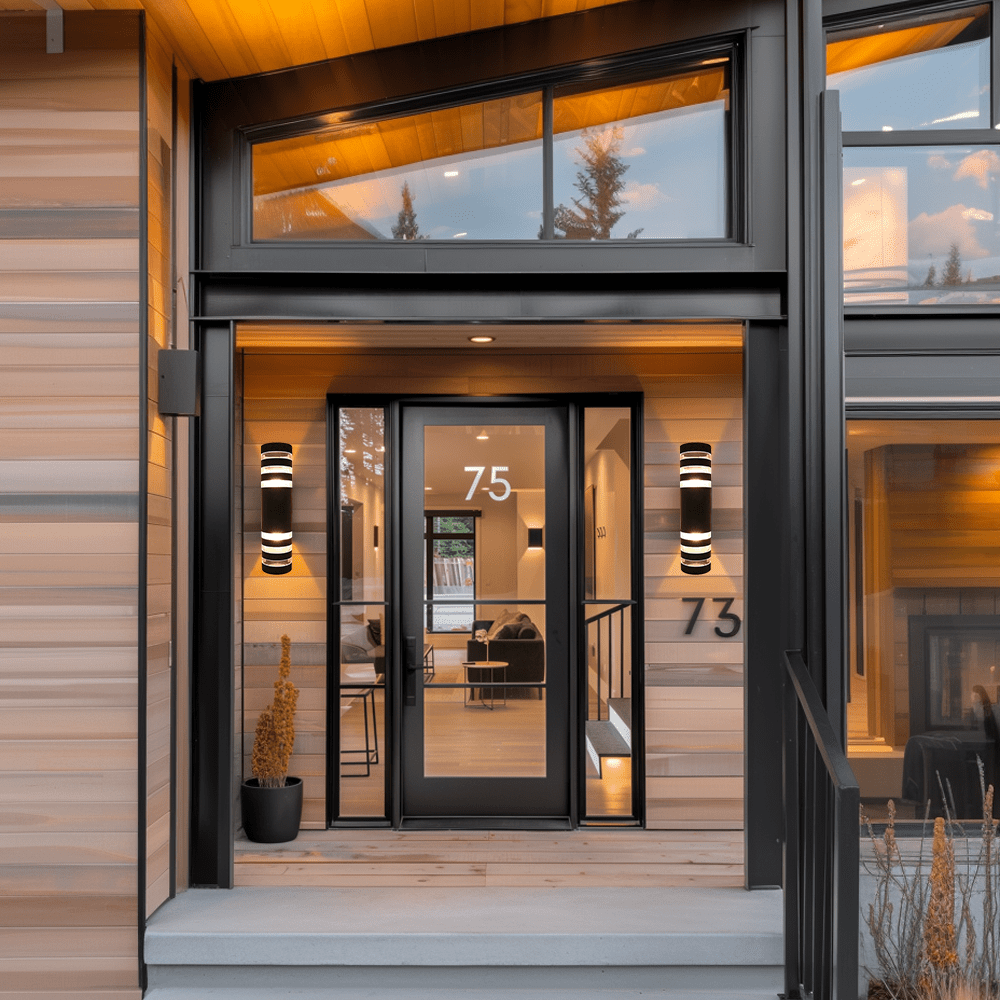 Waterproof double head outdoor wall light 