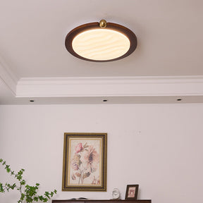 Moderne LED Holzlampe fürs Wohnzimmer
