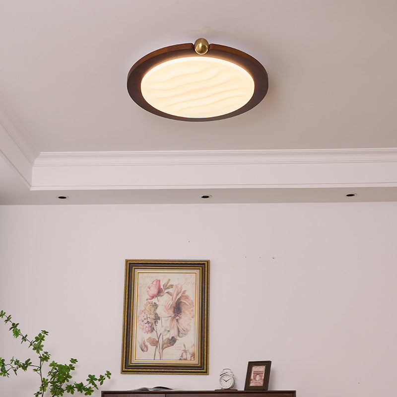 Moderne LED Holzlampe fürs Wohnzimmer