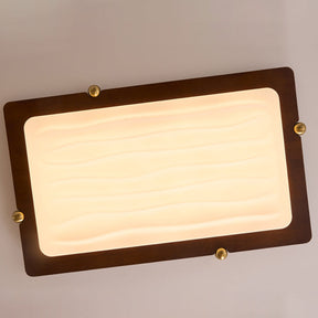 Moderne LED Holzlampe fürs Wohnzimmer