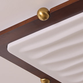 Moderne LED Holzlampe fürs Wohnzimmer