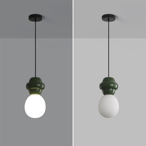 Elegante Resin-Glas Pendelleuchte