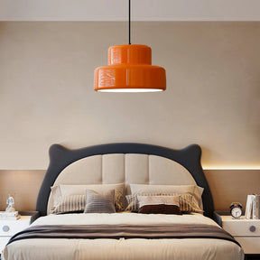 Bauhaus Pendelleuchte in Orange