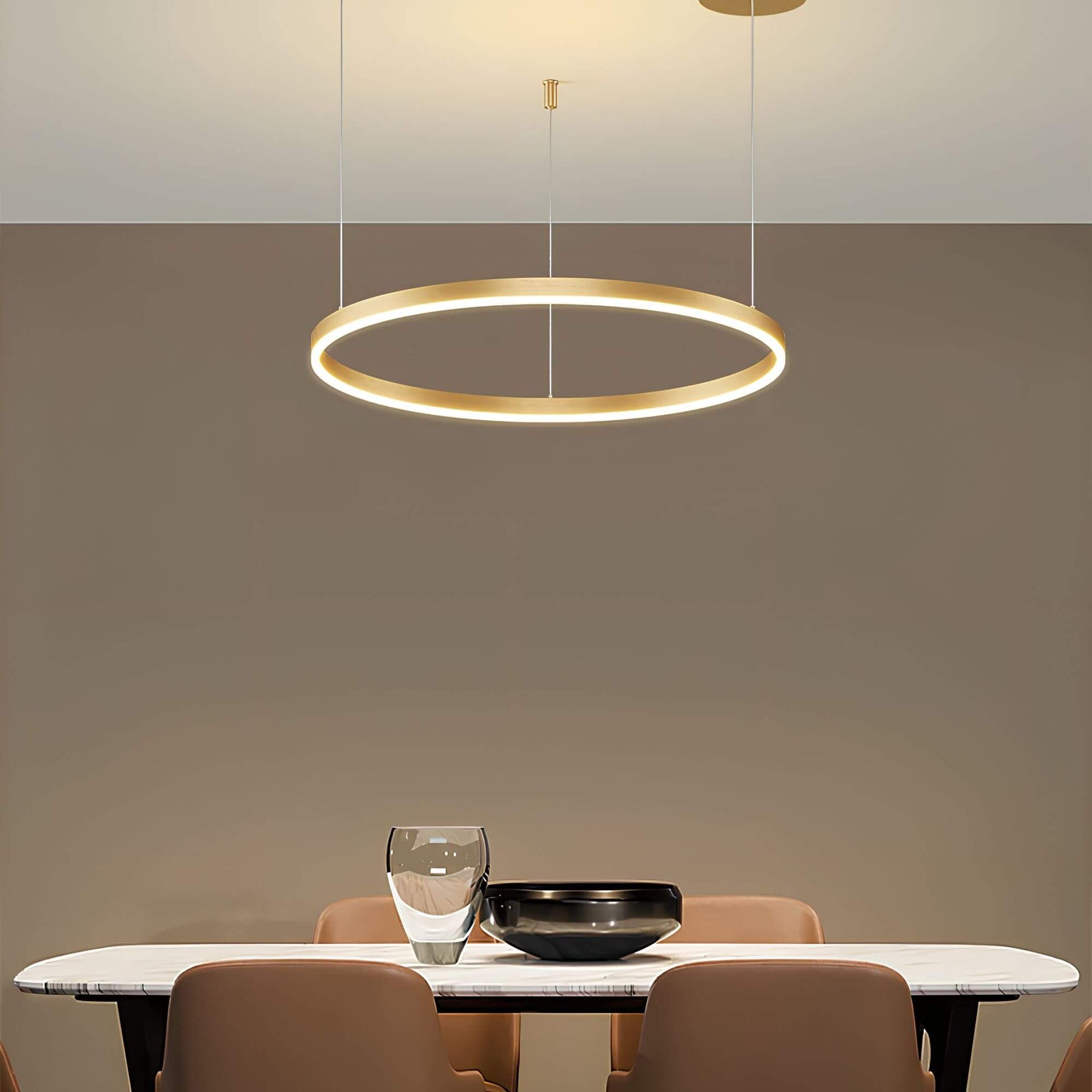 CircaLuxe – Dimbare LED-ringplafondkroonluchter