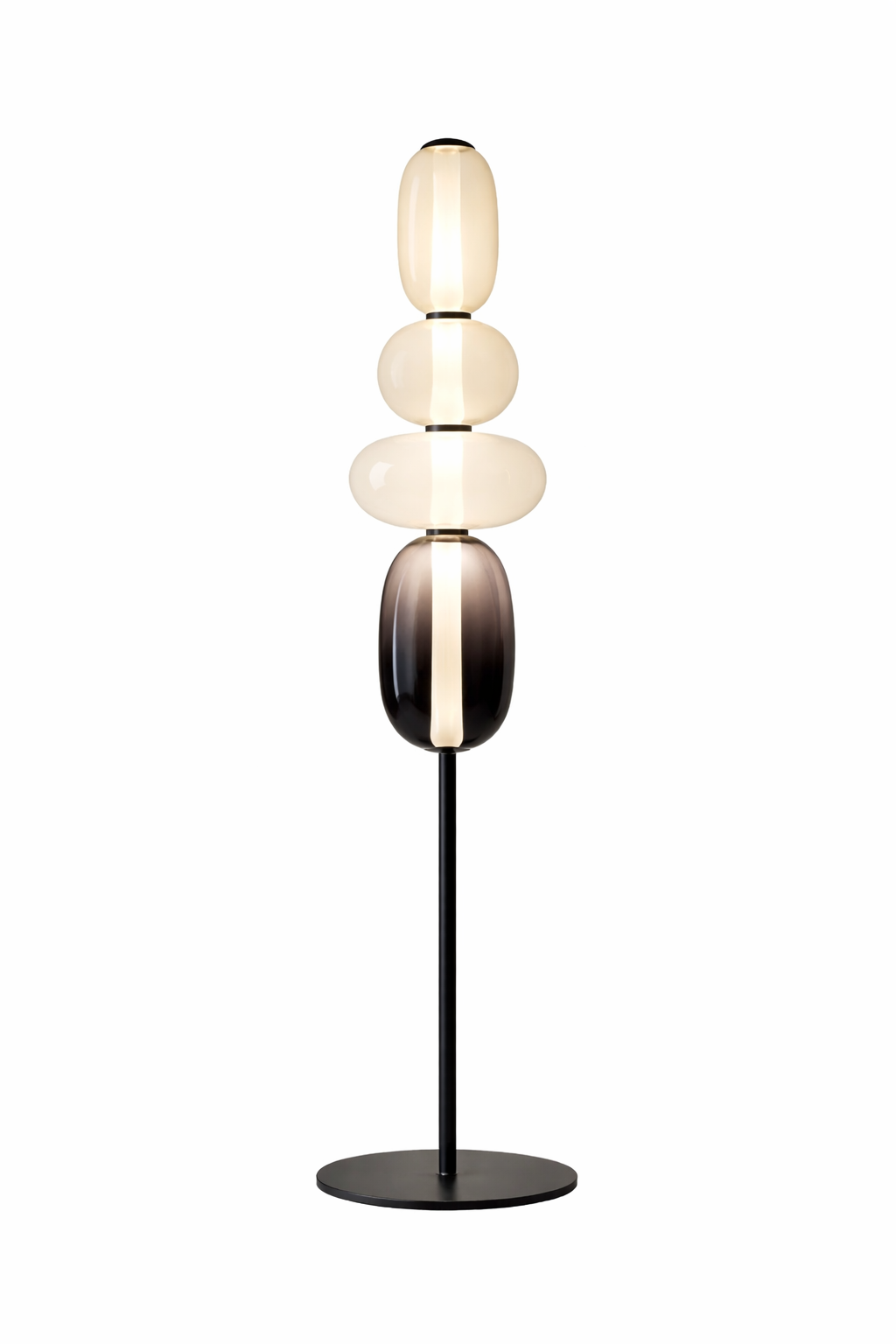 Designer-Stehlampe mit Farbdetails
