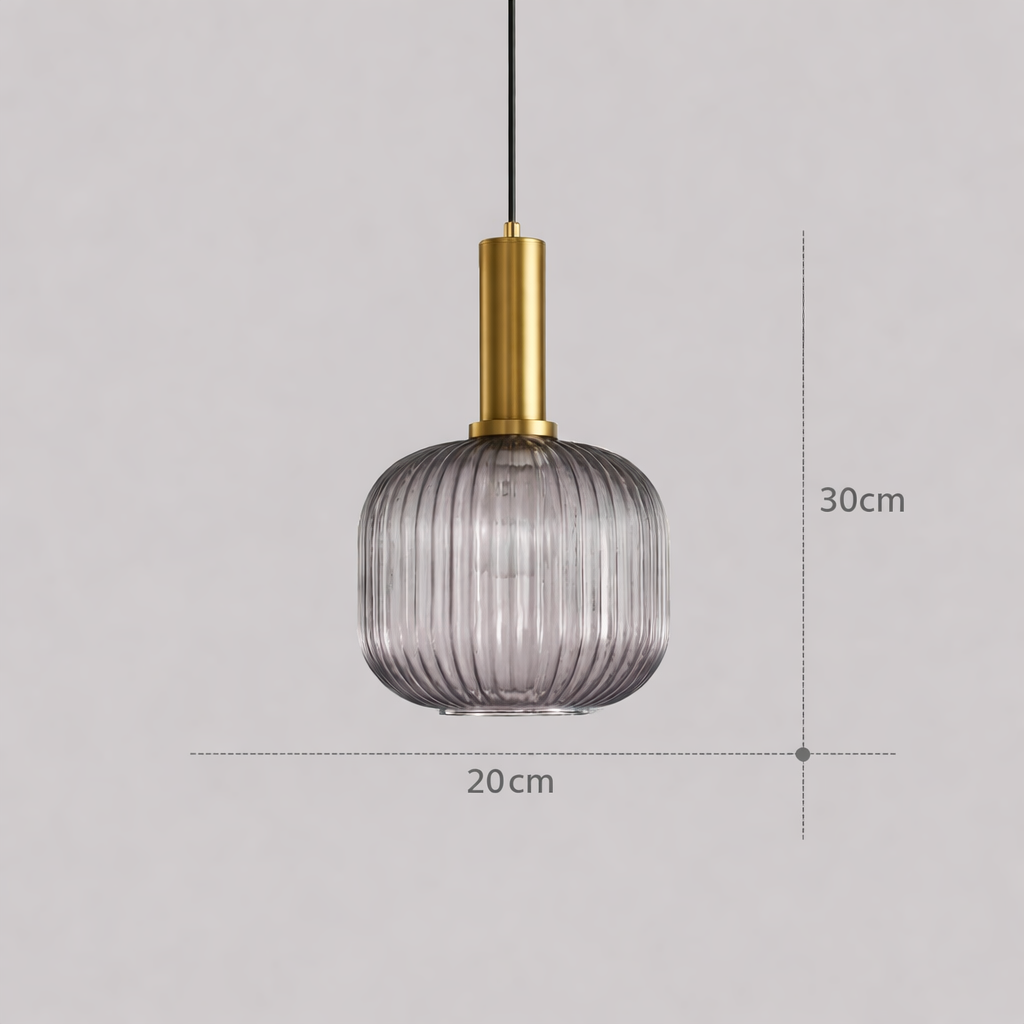 Aster Maison | Moderne Pendelleuchte aus Glas und Stein