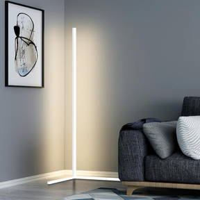 Hoek LED vloerlamp minimalistisch