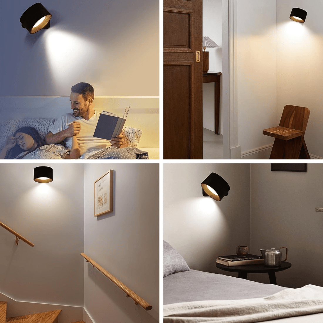 FlexiLamp – draadloze, oplaadbare 360° wandlamp