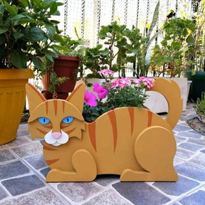 Decorative flowerpot cat garden 