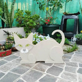 Decorative flowerpot cat garden 