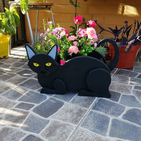 Decorative flowerpot cat garden 