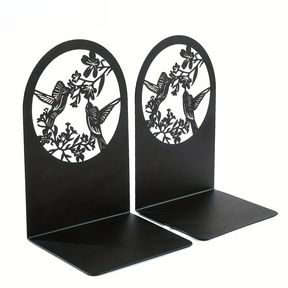 Playful bookends with nature motifs – ideal for the living room and reading corner
