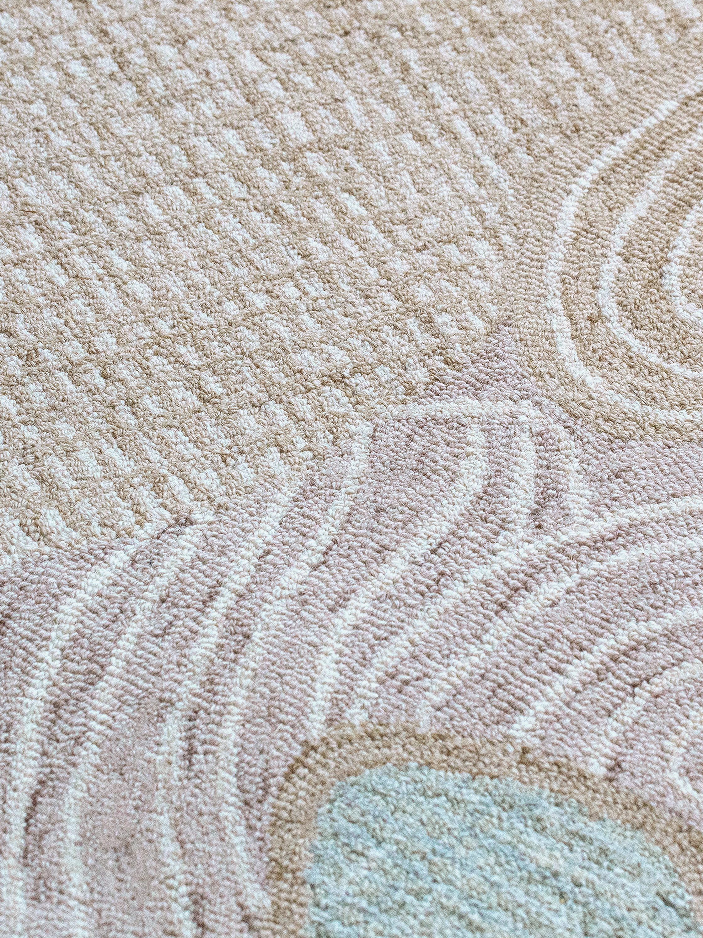 Wollteppich 160x230 200x300 in Blau Grün für Wohnzimmer Schlafzimmer