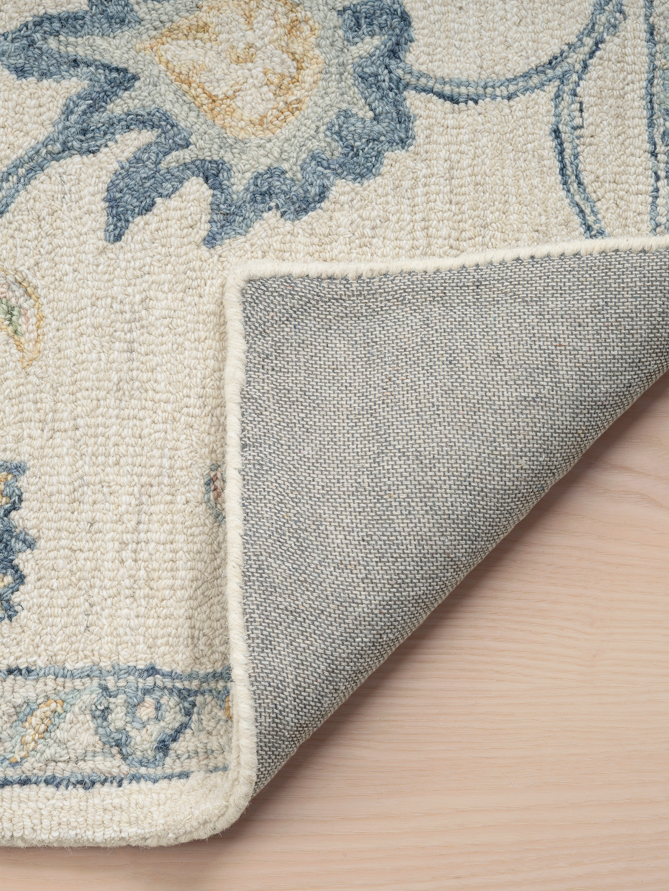 Blauer Wollteppich 160x230 200x300 für Wohnzimmer und Schlafzimmer