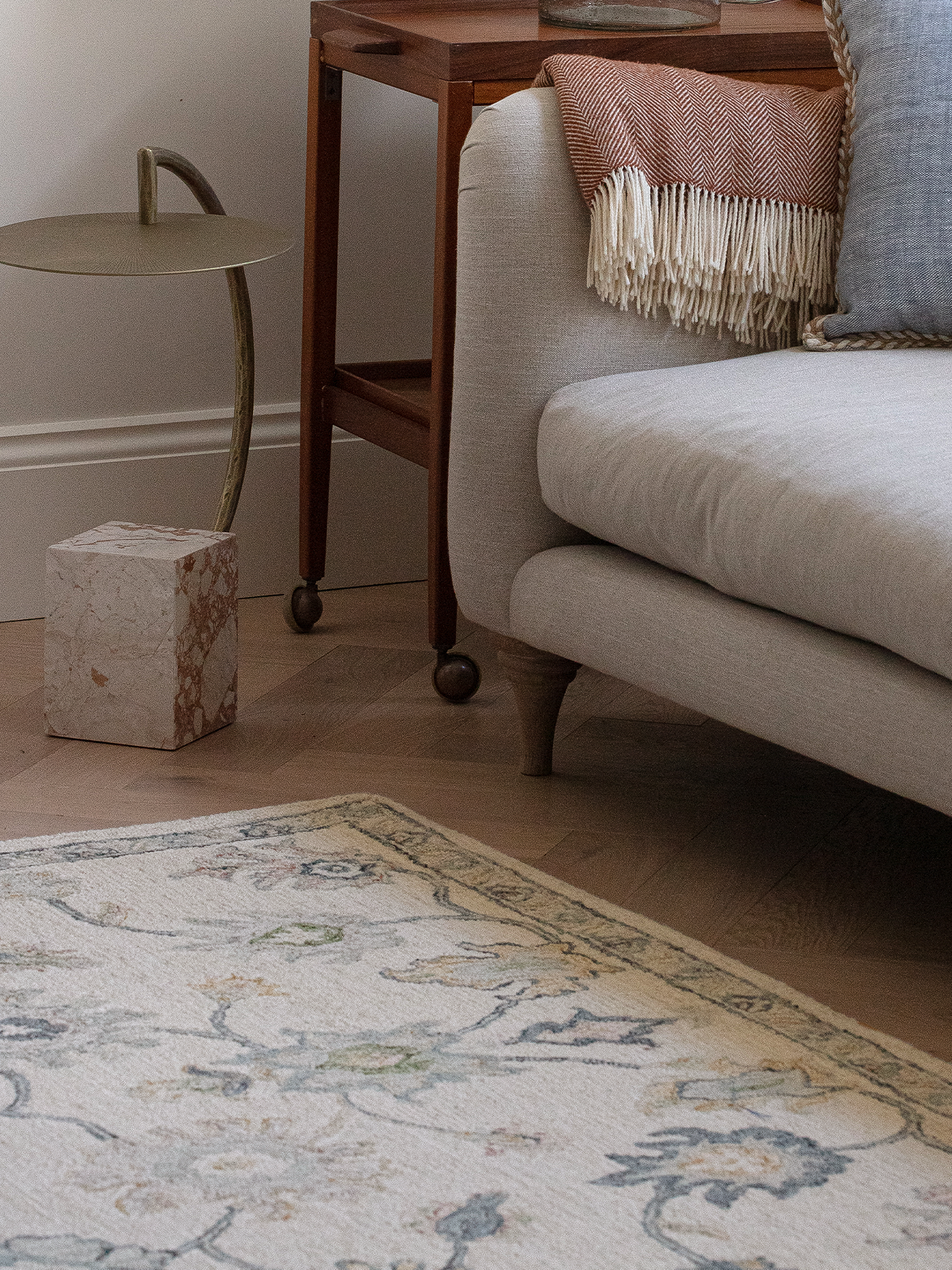 Blauer Wollteppich 160x230 200x300 für Wohnzimmer und Schlafzimmer