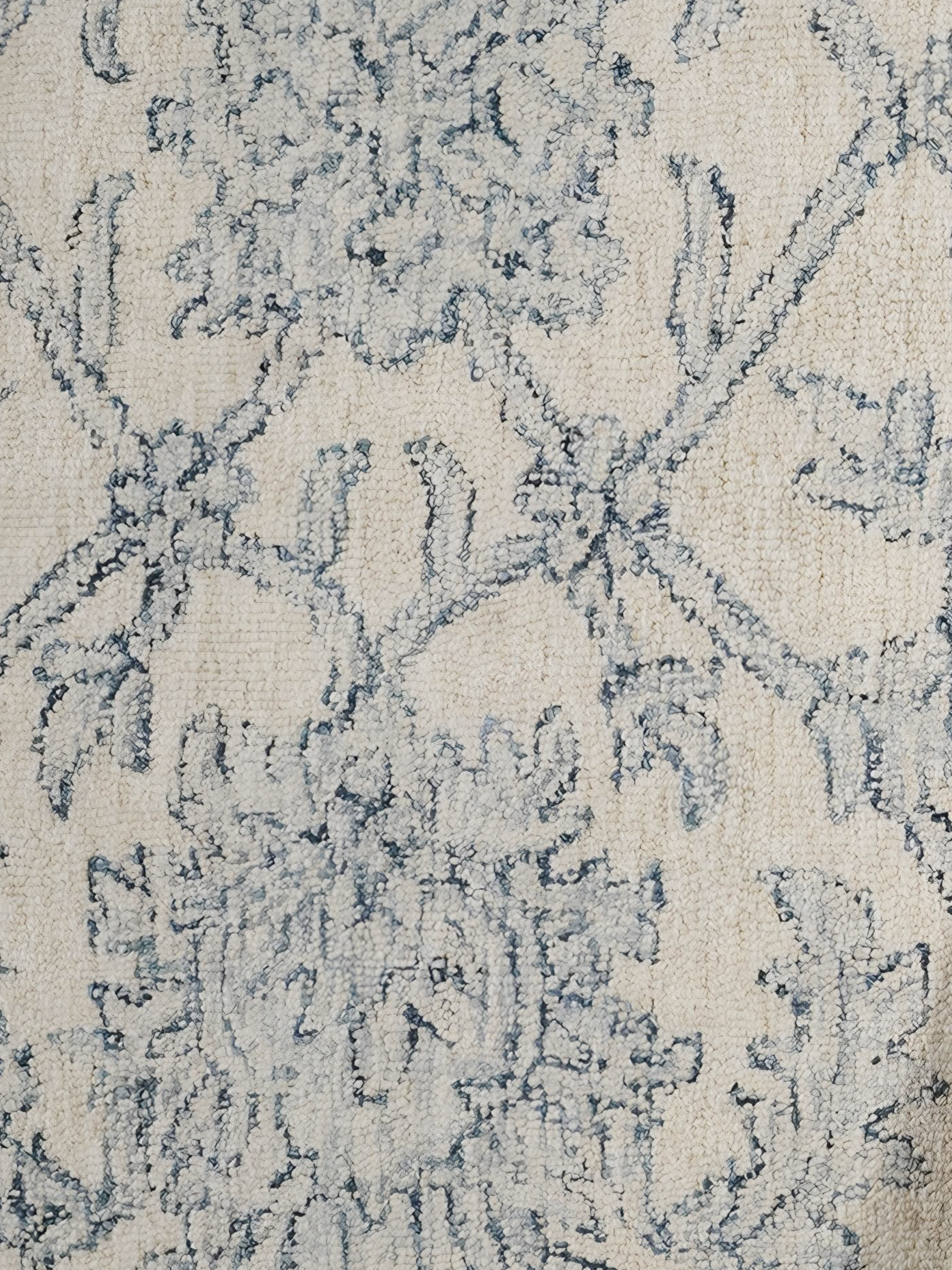 Wollteppich 140x200 160x230 200x300 in Blau oder Grün für Wohnzimmer Schlafzimmer