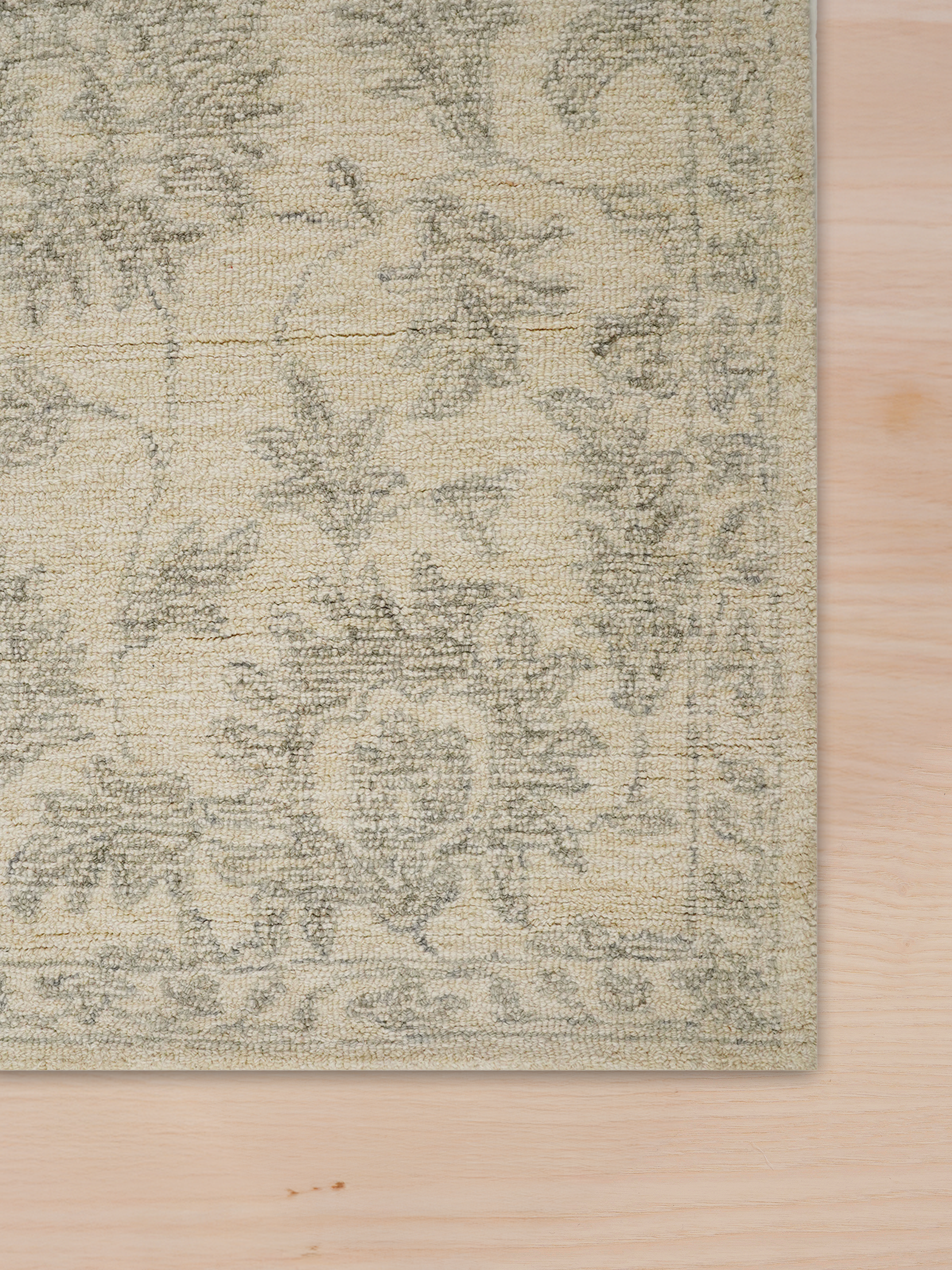 Wollteppich Beige 160x230 300x400 aus Wolle für Wohnzimmer