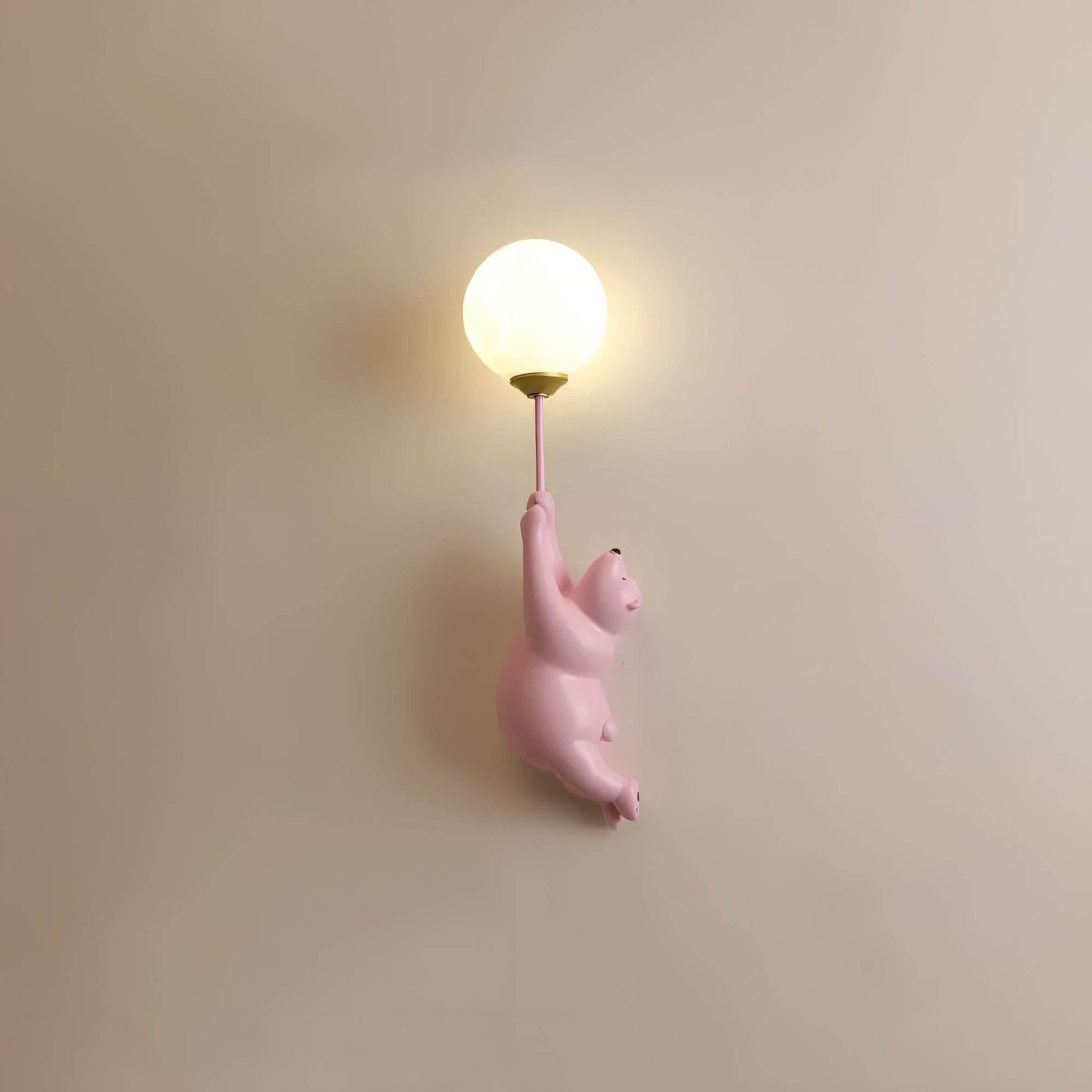 Kinderkamer LED wandlamp in beerdesign