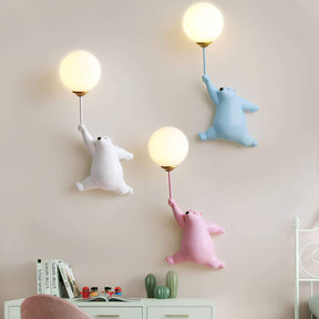 Kinderkamer LED wandlamp in beerdesign