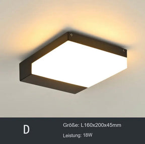 Moderne Deckenleuchte für Außenbereiche
