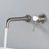 Modern nickel wall fitting 