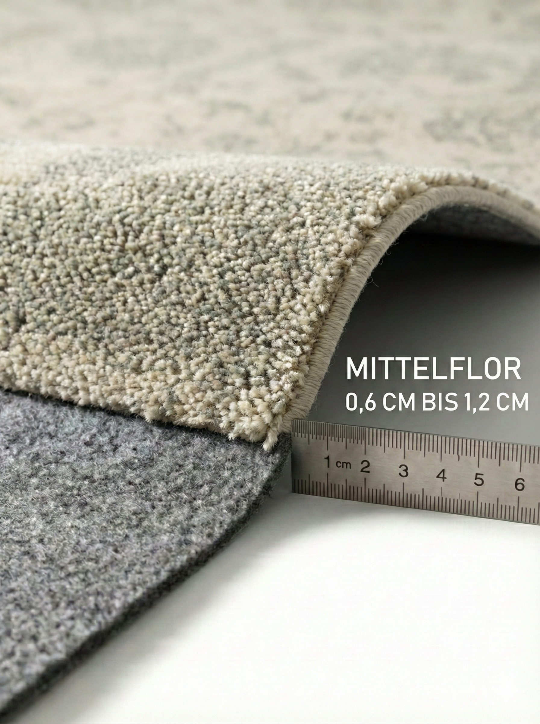 Wollteppich Beige 160x230 300x400 aus Wolle für Wohnzimmer