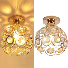 Gouden luxe halplafondlamp