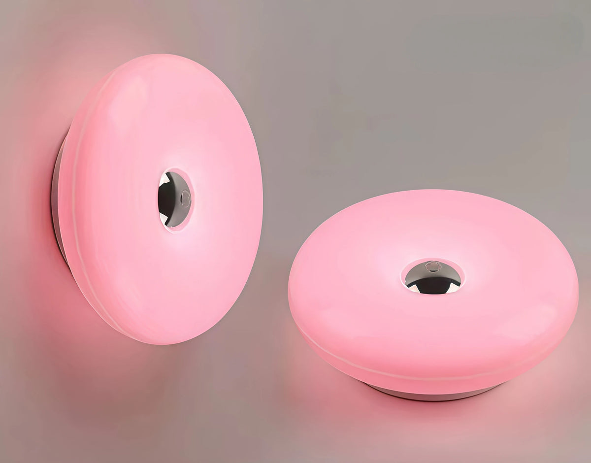 Elvona Retro Donut Glas LED Akzentlampe