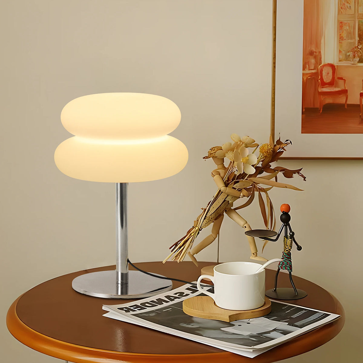 Cassiran Art Deco Glas Tischleuchte