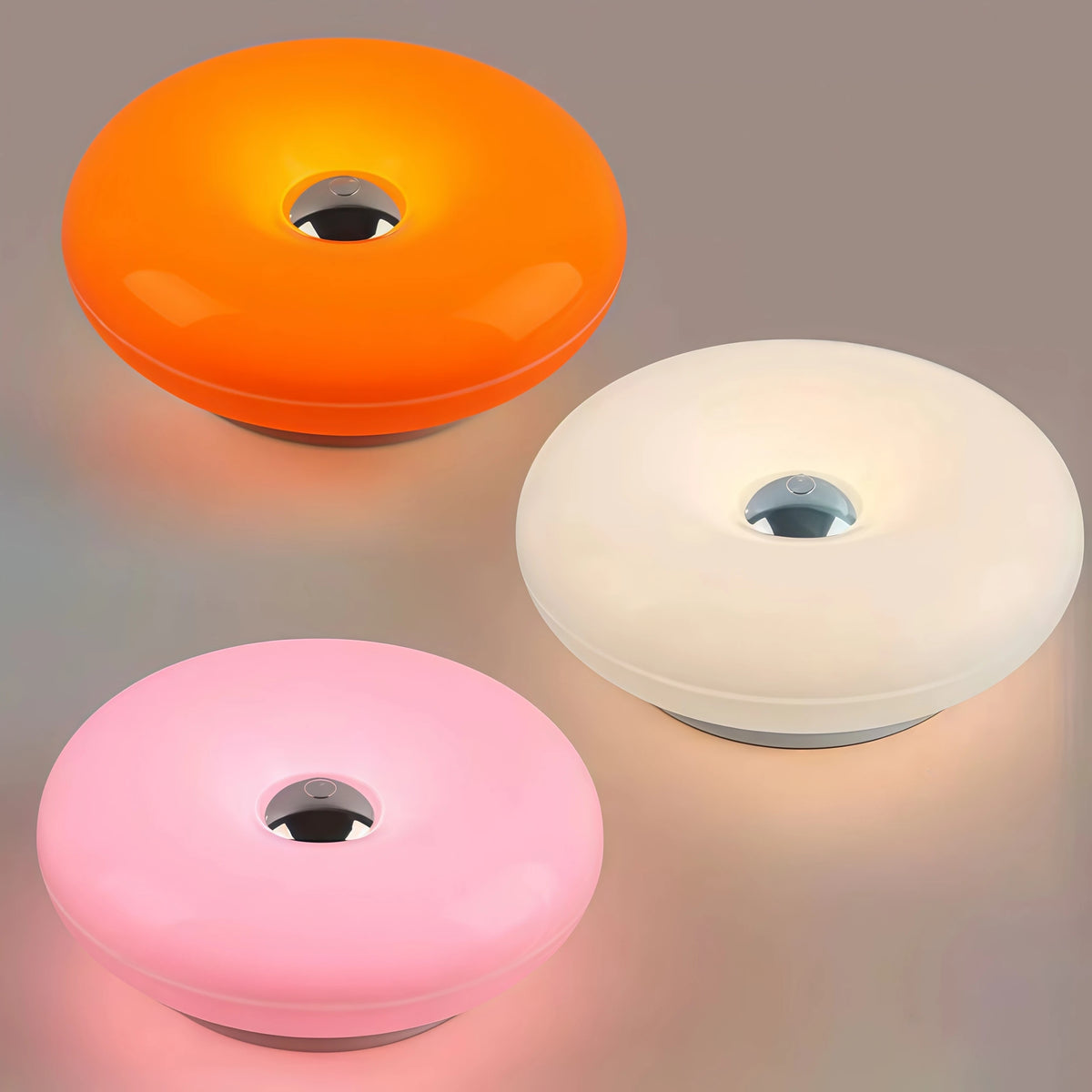 Elvona Retro Donut Glas LED Akzentlampe