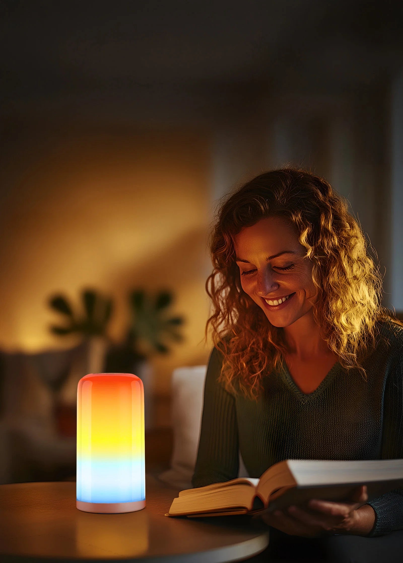 RGB-LED-Tischleuchte, dimmbar