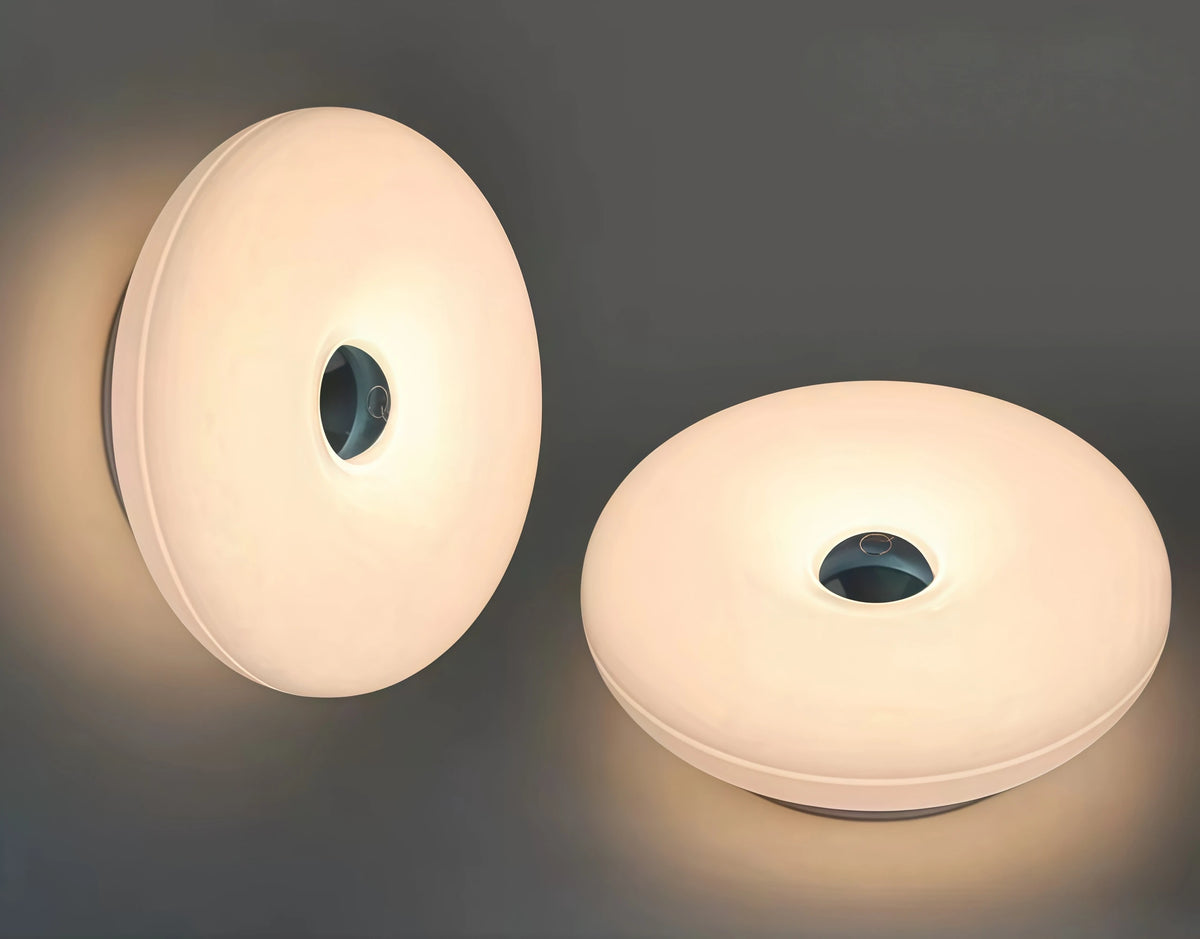 Elvona Retro Donut Glas LED Akzentlampe