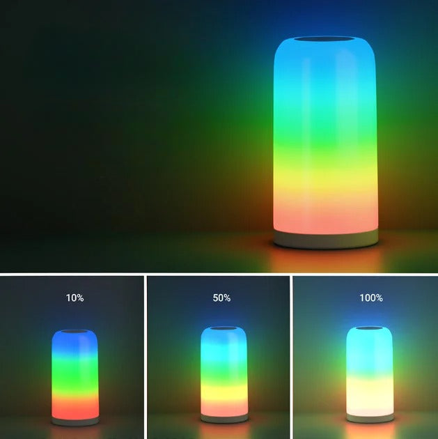 RGB-LED-Tischleuchte, dimmbar